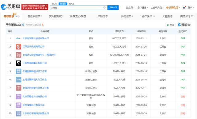 吳奇隆名下公司均已注銷(xiāo)