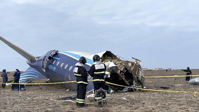 阿塞拜疆航空墜毀客機艙內畫面