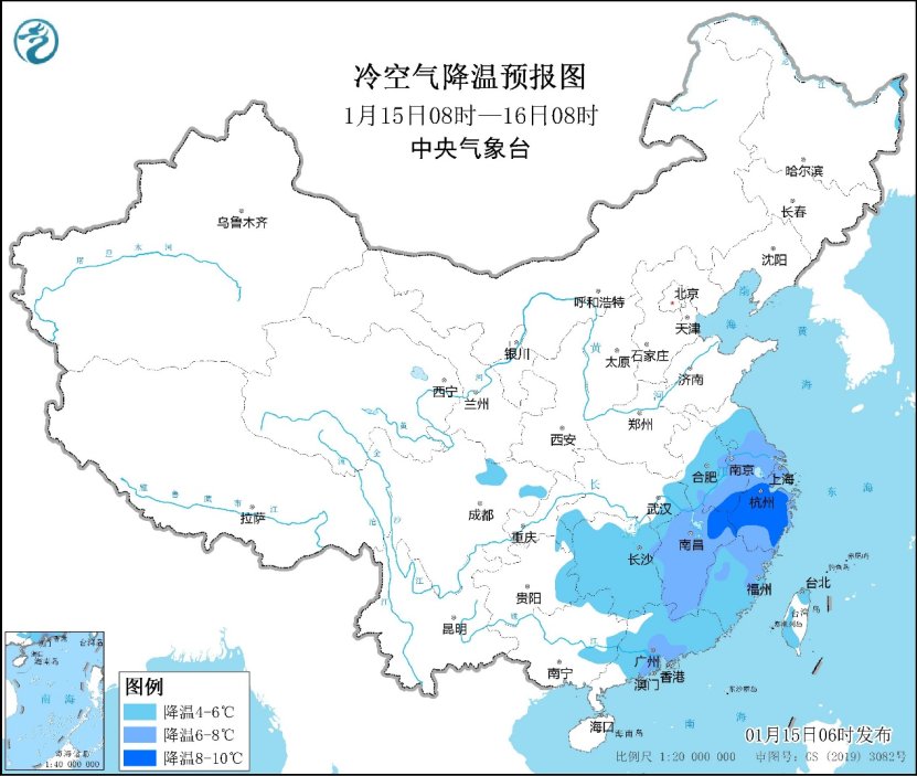 江淮江南華南等地降溫明顯