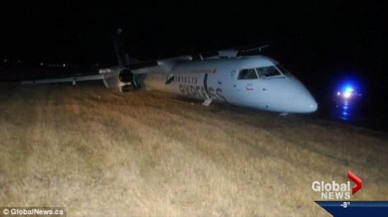 加拿大航空一客機降落也遇故障并起火